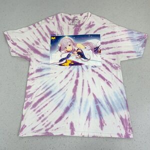 Tie Dye Anime T-Shirt Crunchyroll Large Limited Edition Re:ZERO Emilia & Puck